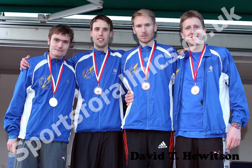 Leeds runners-up in the senior mens 2012 National Cross Country Relay Championships.